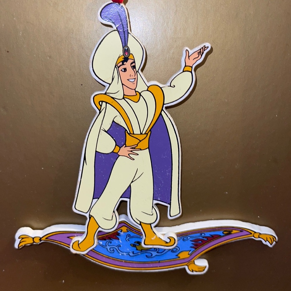 Rare Aladdin Wooden Ornament